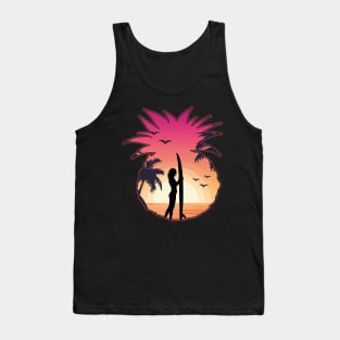 Pineapple Summer Beach Tank Top